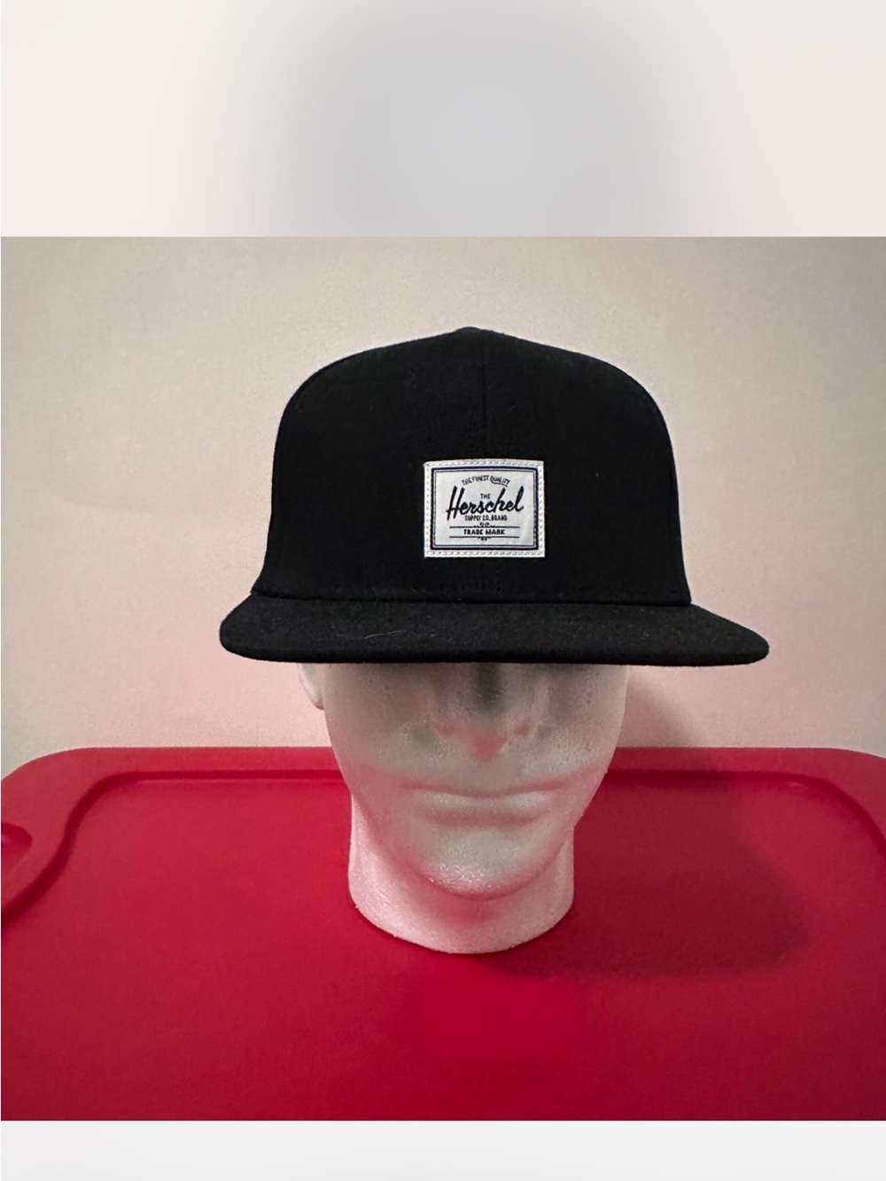 Herschel Supply Company Black Flat Brim Snapback Hat